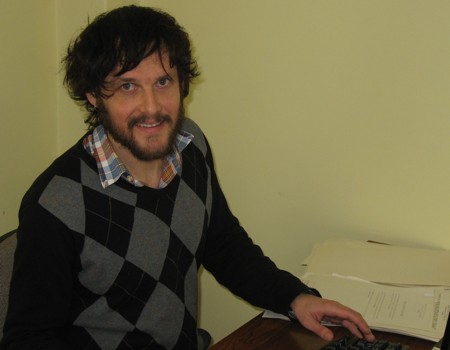 Student intern Solly Marshall-Radcliffe at CHART